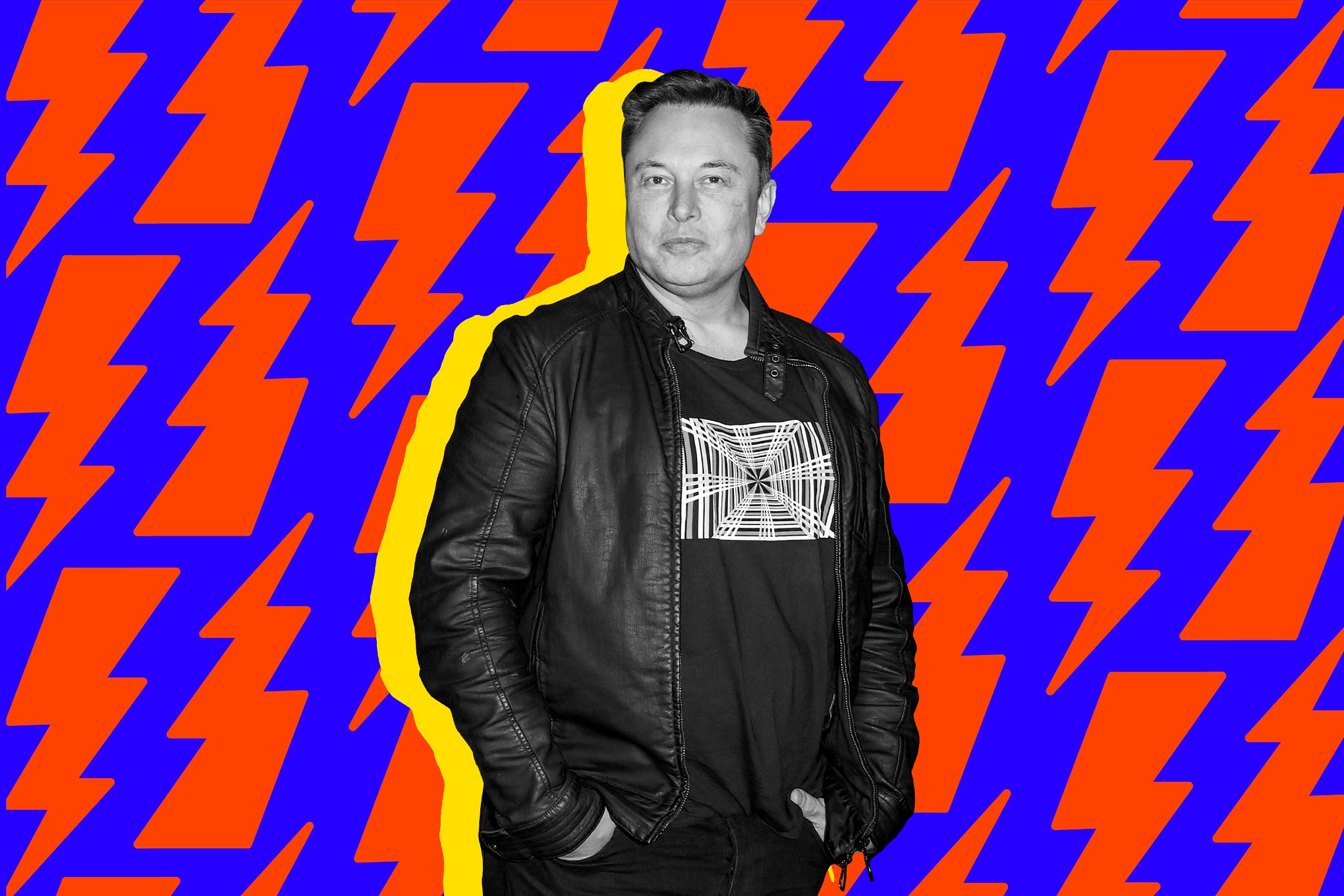 Elon Musk representado en una ilustración artística sobre el futuro de la IA y Grokipedia