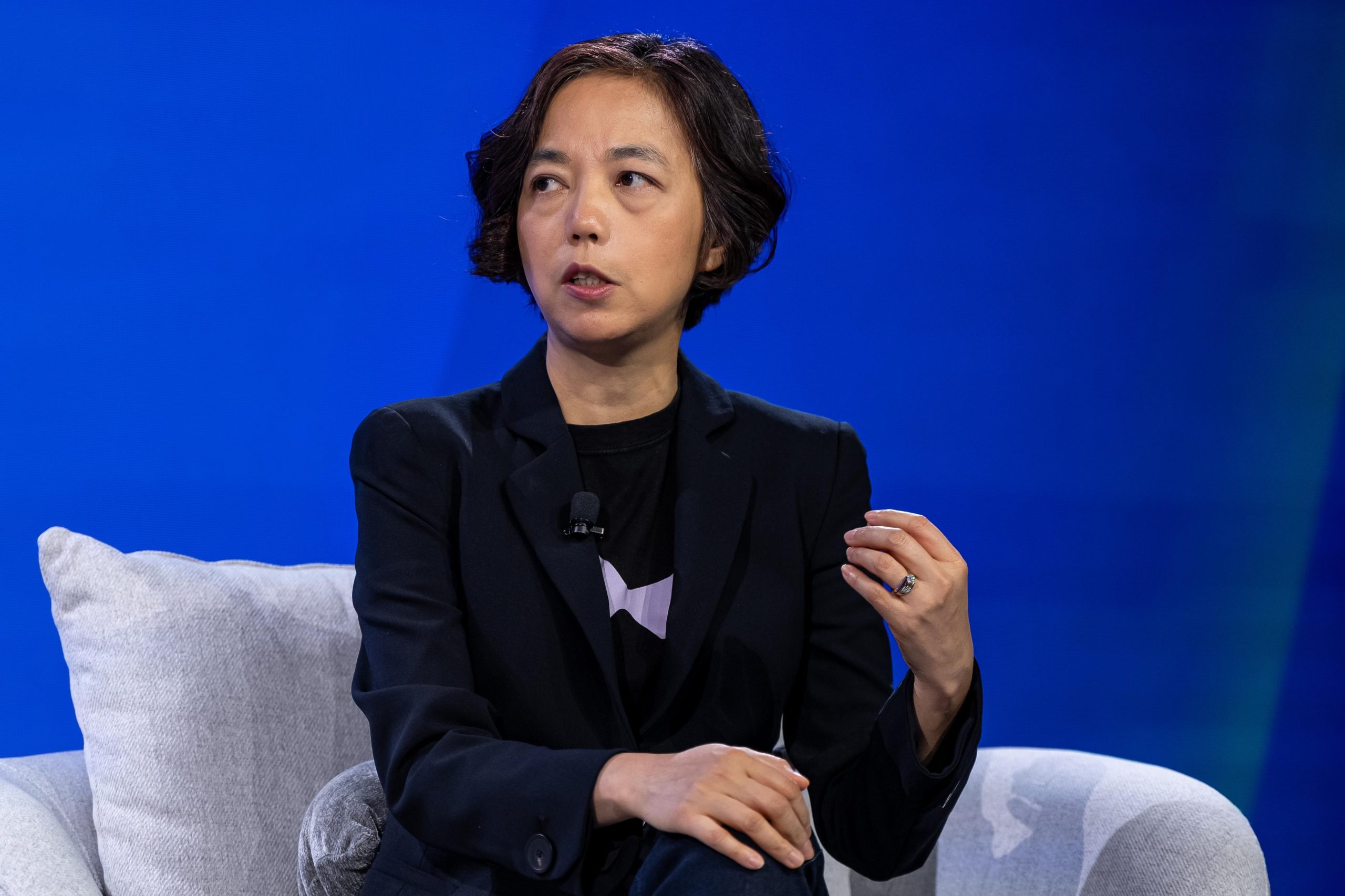 Fei-Fei Li, CEO de World Labs, en un evento tecnológico tras anunciarse que AMD adquiere World Labs