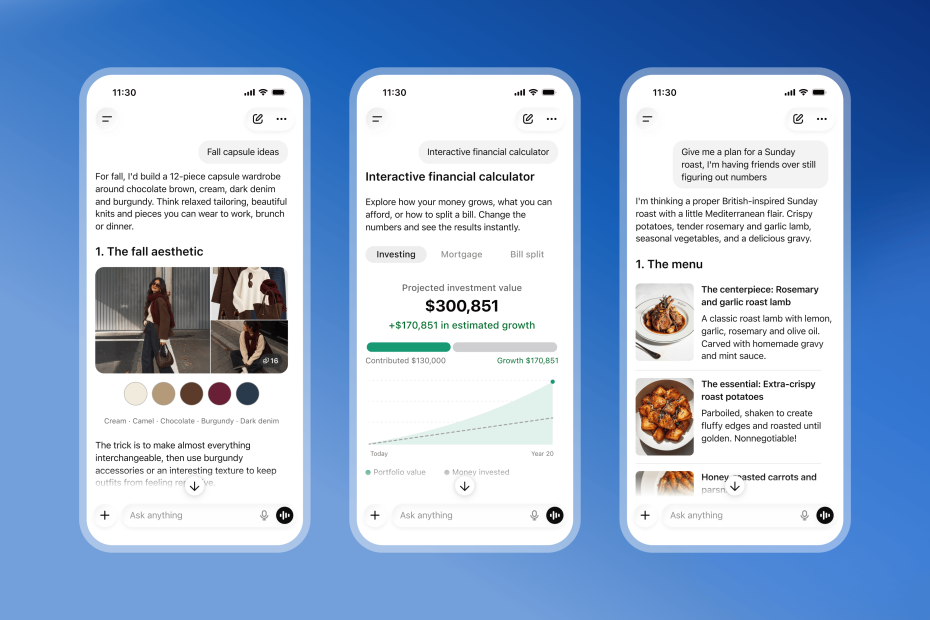 Intelligent UI de ChatGPT
