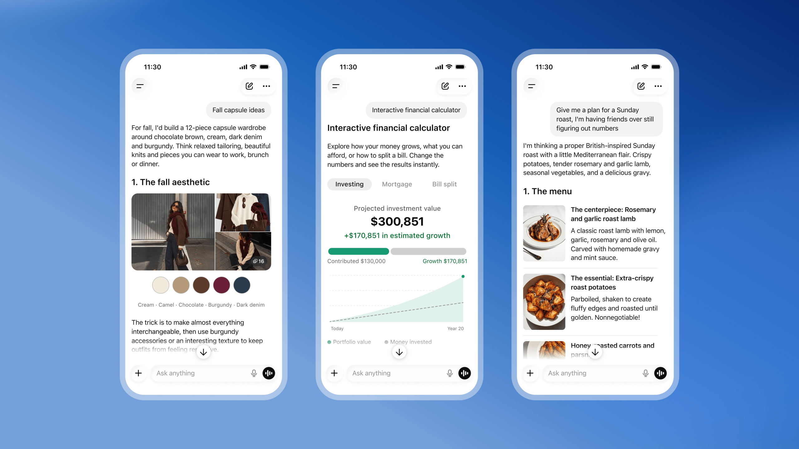 Intelligent UI de ChatGPT