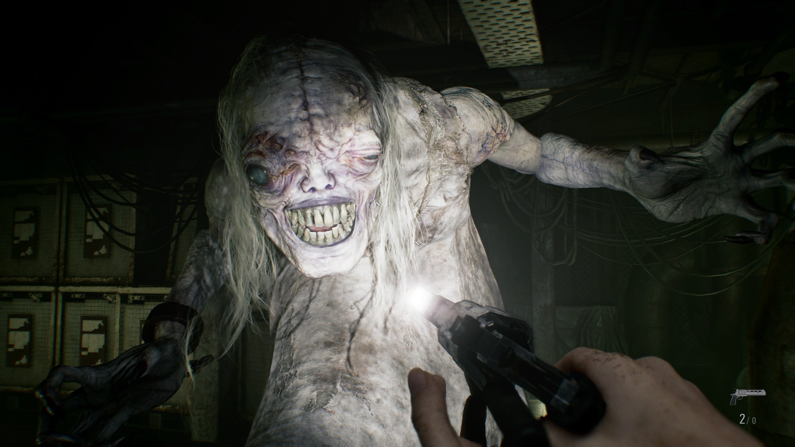 Escena de Resident Evil Requiem capturada con el motor optimizado con Inteligencia Artificial en videojuegos