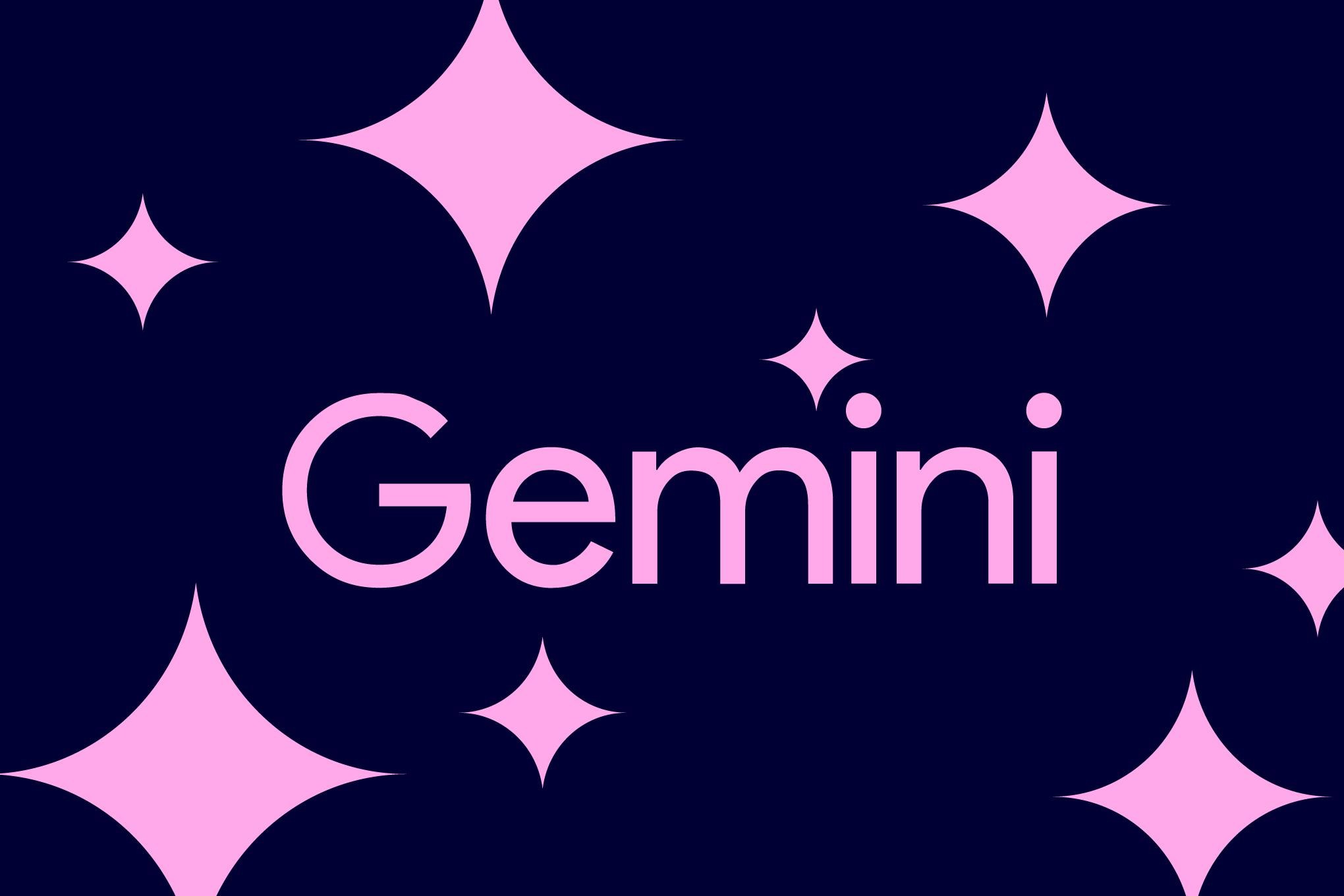 Interfaz de usuario con el logo de Google Gemini representando el avance en Inteligencia Artificial